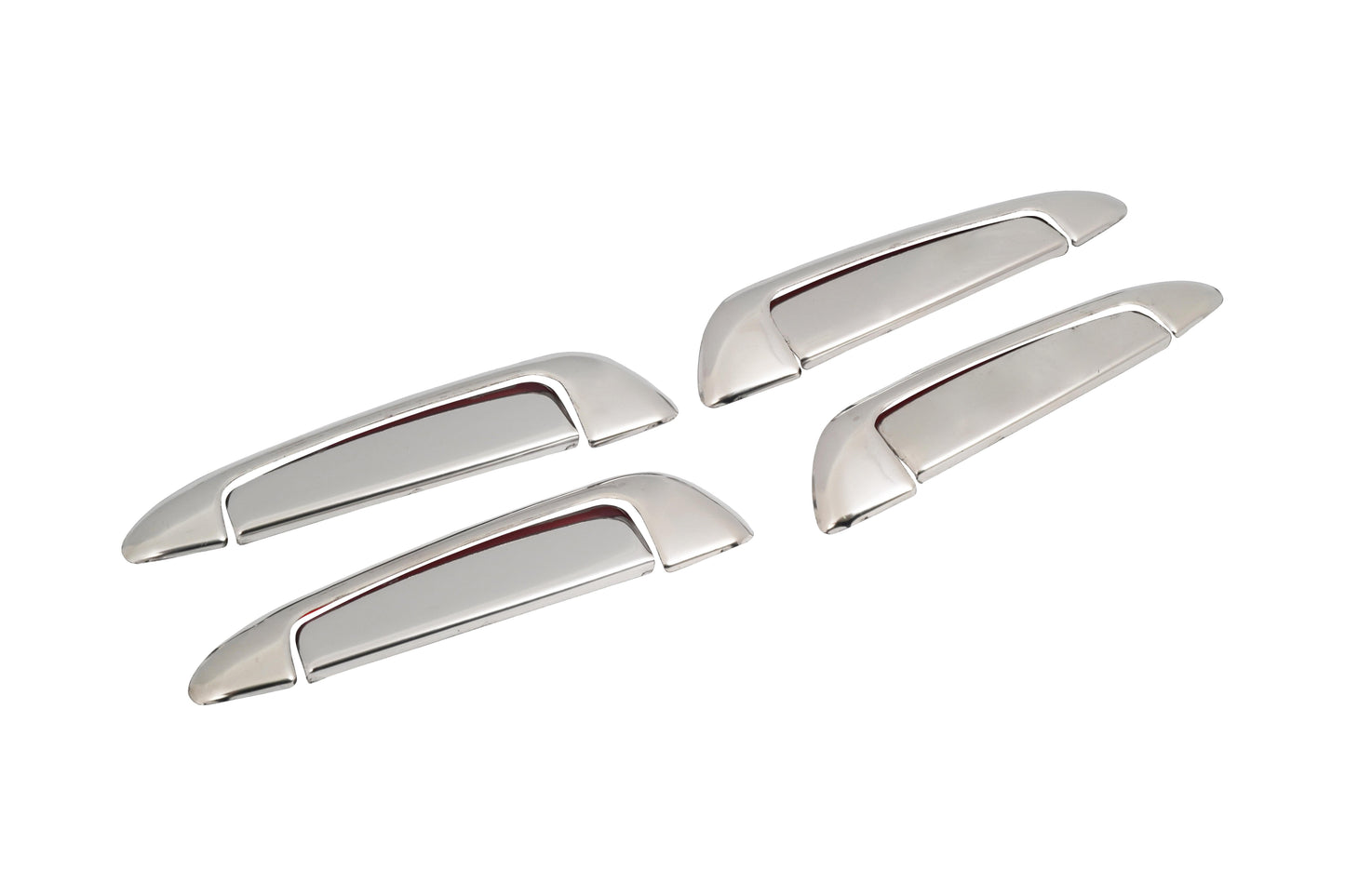 Fiat Linea (2007-2017) Stainless Steel Chrome Door Handle + Bowl Covers Set - 4 Doors (8 Pcs)