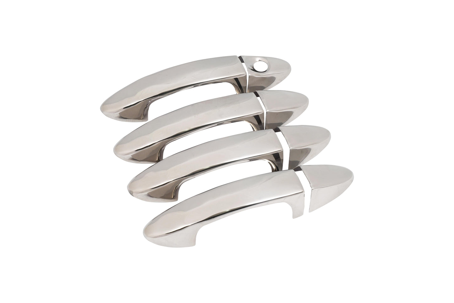 Ford Tourneo / Transit Courier (2014-2023) Stainless Steel Chrome Door Handle Covers - 4 Doors