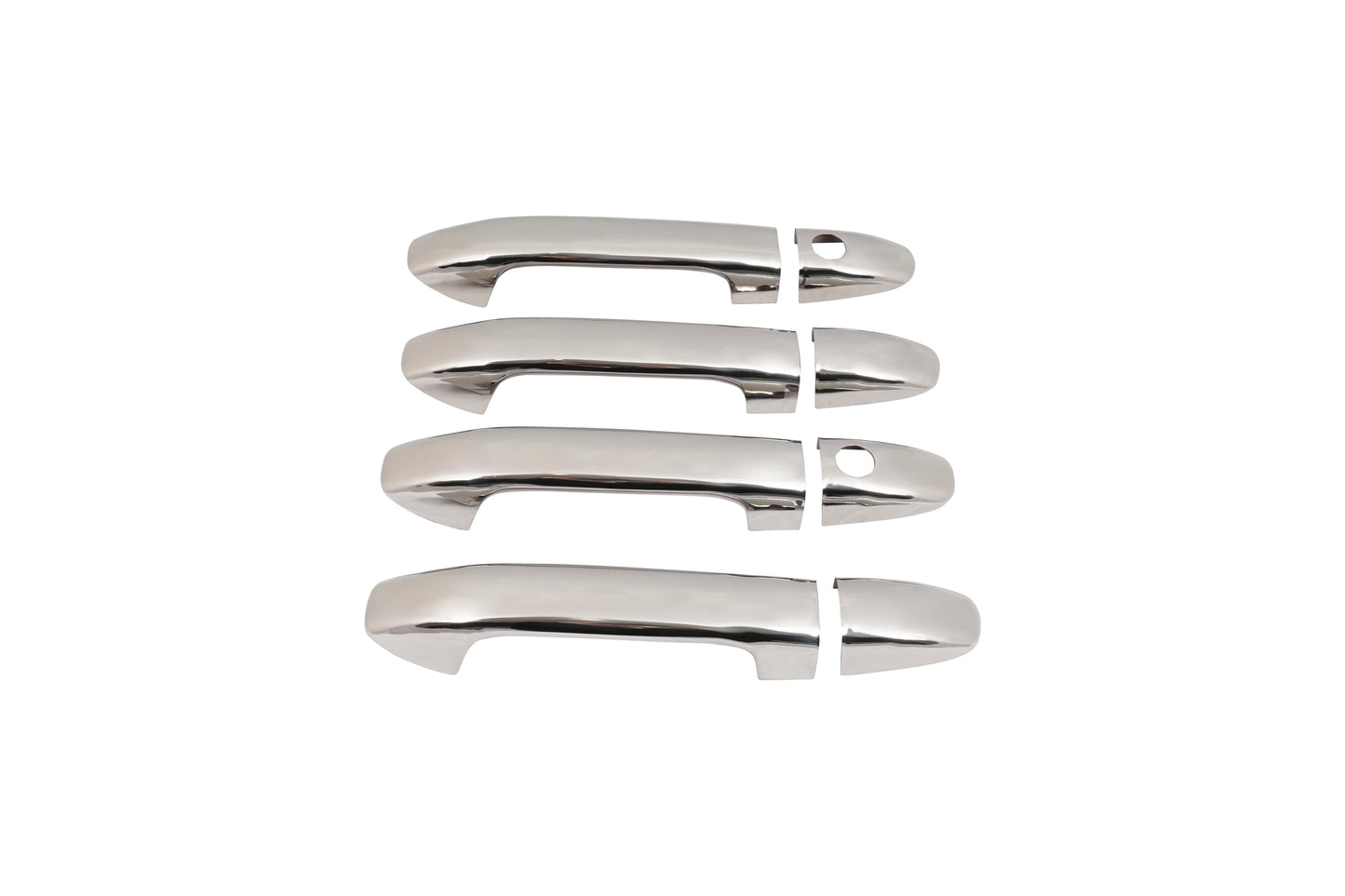 Mercedes Sprinter W907 (2018-Present) Stainless Steel Chrome Door Handle Covers - 4 Pcs (2 Keyholes)