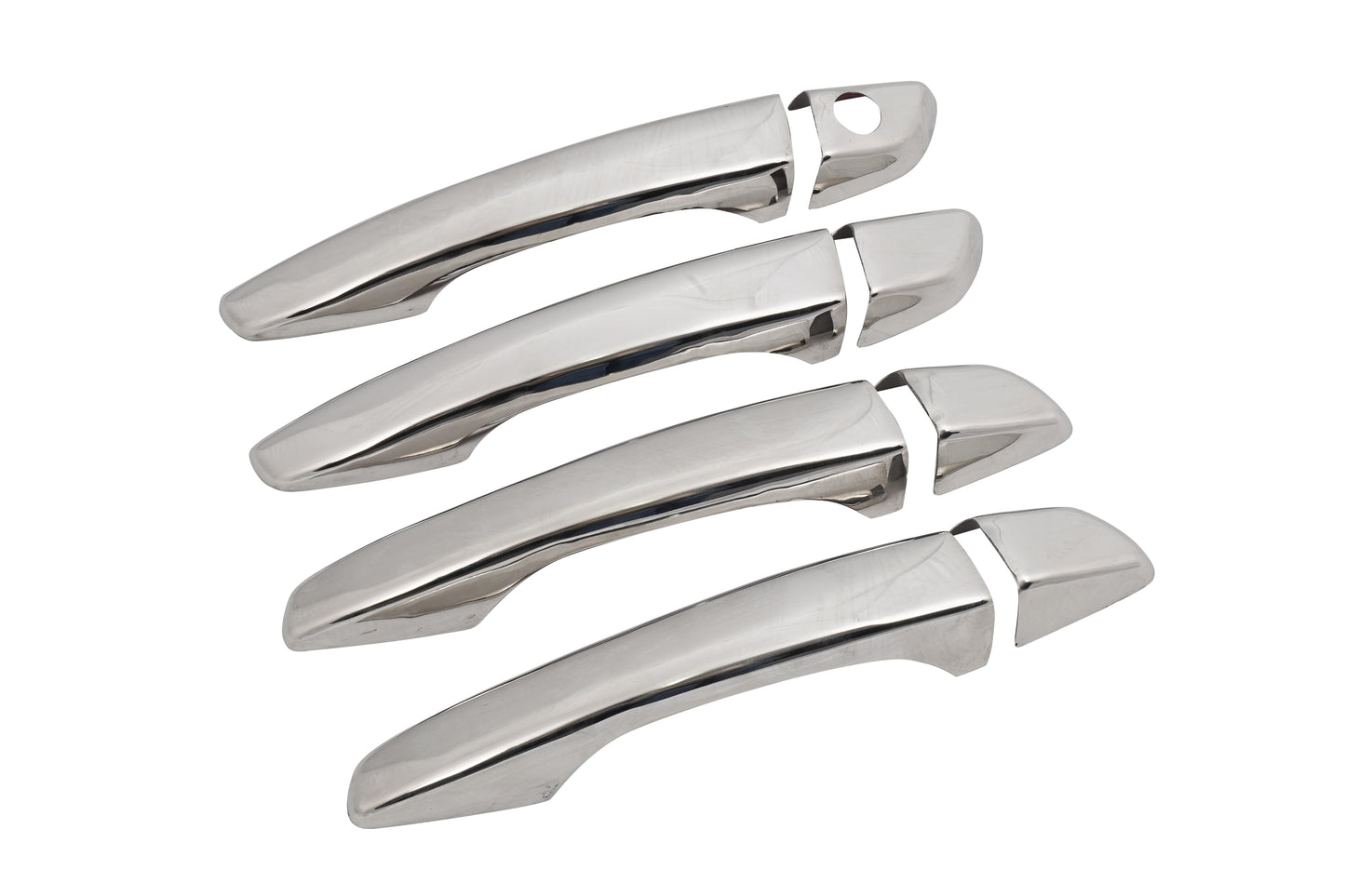 Opel Combo E (2019-Present) Stainless Steel Chrome Door Handle Covers - 4 Doors (1 Keyhole)