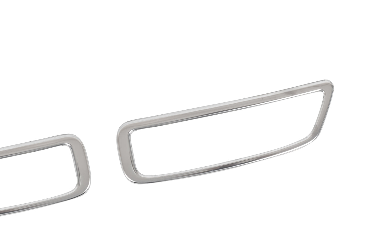 Peugeot 3008 (2016-2024) Stainless Steel Chrome Rear Bumper Exhaust Frame Trims - 2 Pieces