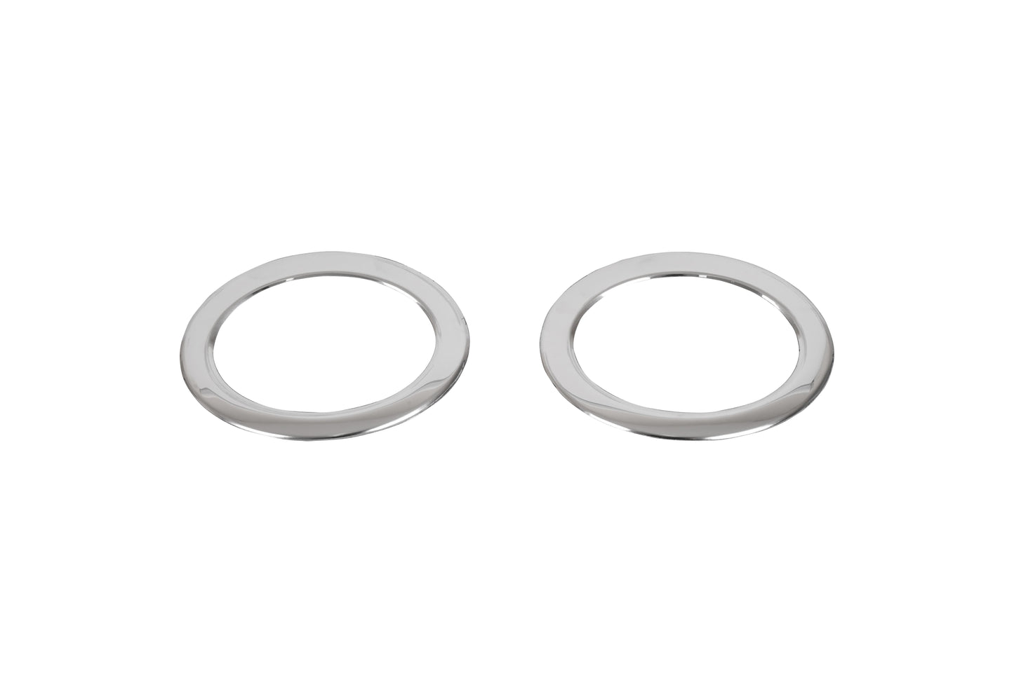 Renault Trafic Mk3 (2014-Present) Stainless Steel Chrome Front Fog Light Frame Trims - 2 Pieces