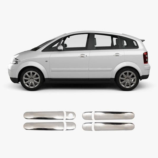 Audi A2 (2000-2005) Stainless Steel Chrome Door Handle Covers - 4 Doors