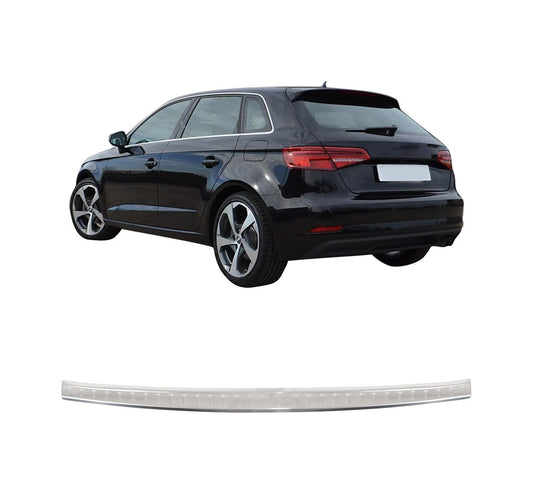 Audi A3 Sportback 2012-2019 Stainless Steel Chrome Rear Bumper Sill Protector