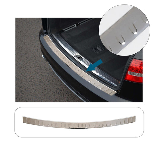 Audi A6 Avant C7 4G 2011-2018 Stainless Steel Chrome Rear Bumper Sill Protector