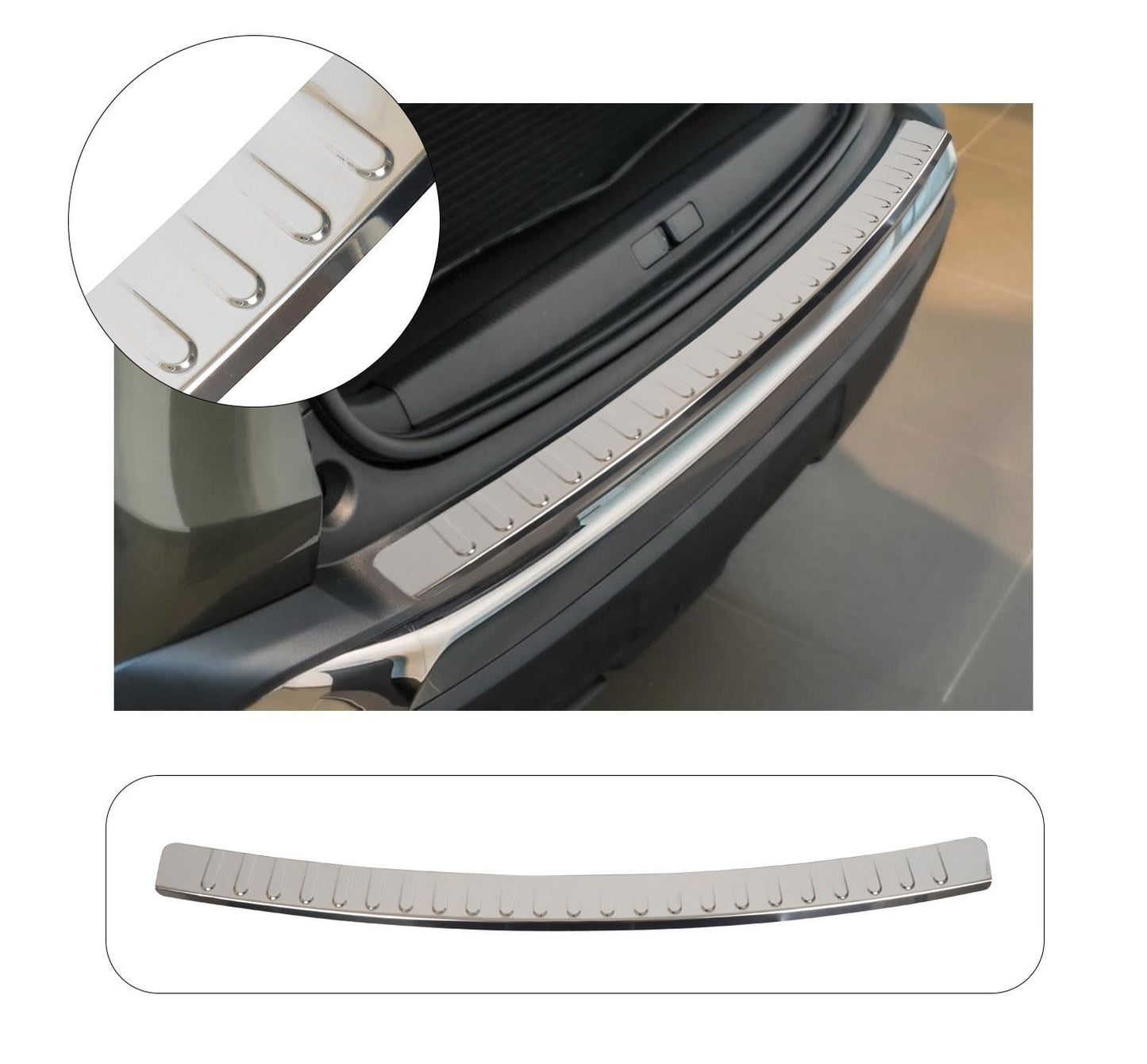 Audi Q2 SUV 2016-2026 Stainless Steel Chrome Rear Bumper Sill Protector