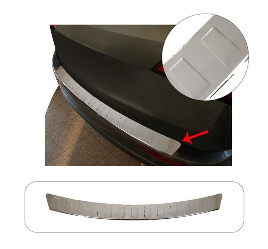 Audi Q5 8R SUV 2008-2016 Stainless Steel Chrome Rear Bumper Sill Protector