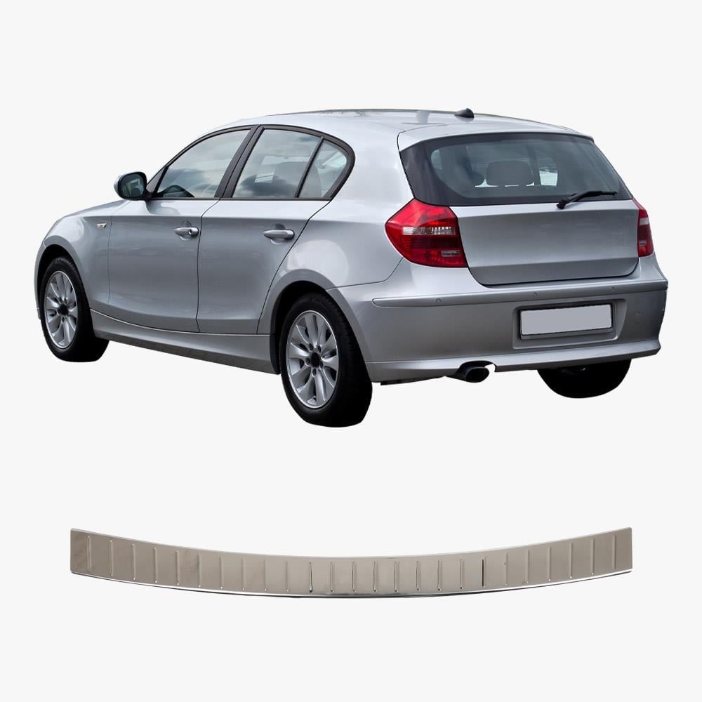 BMW 1 Series E87 / E81 2007-2012 Stainless Steel Chrome Rear Bumper Sill Protector