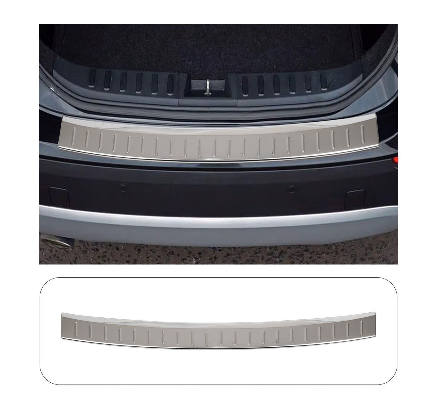 Rear Bumper Sill Cover for BMW 2 Series Gran Tourer F46 2015–2022 – Polished Stainless Steel