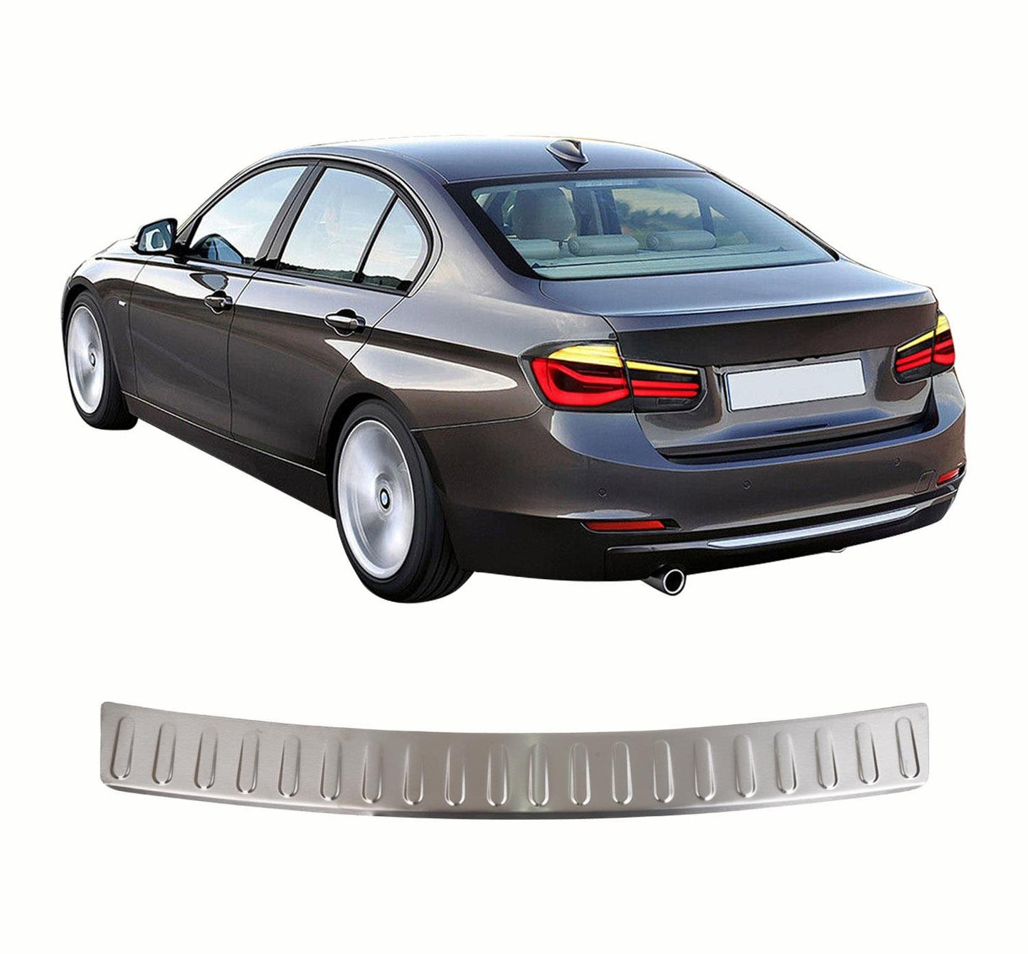 Rear Bumper Sill Cover for BMW 3 Series F30 / F35 / F80 Sedan – Polished Stainless Steel