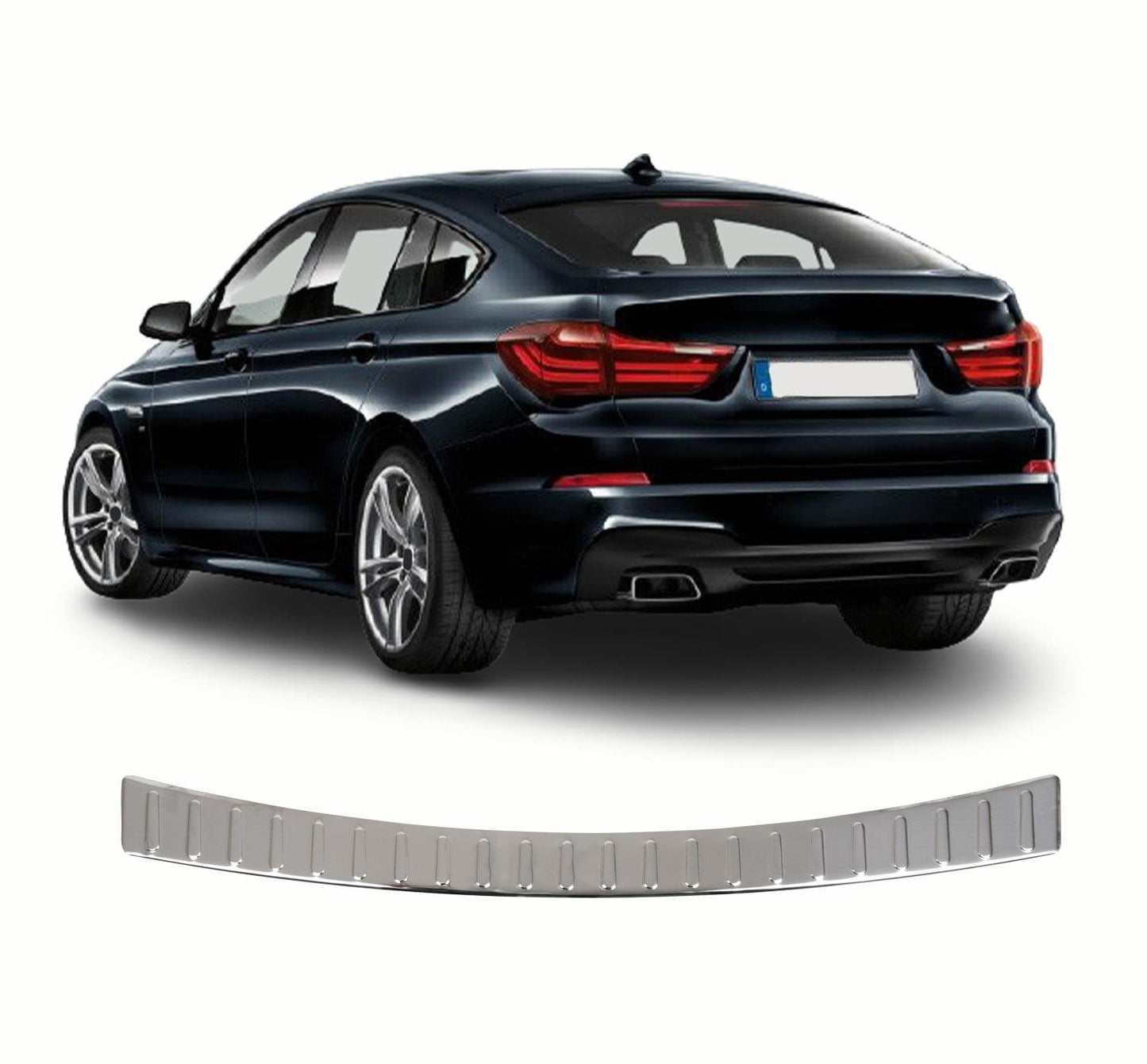 BMW 5 Series Gran Turismo F07 2009–2016 Rear Bumper Sill Cover – Polished Stainless Steel