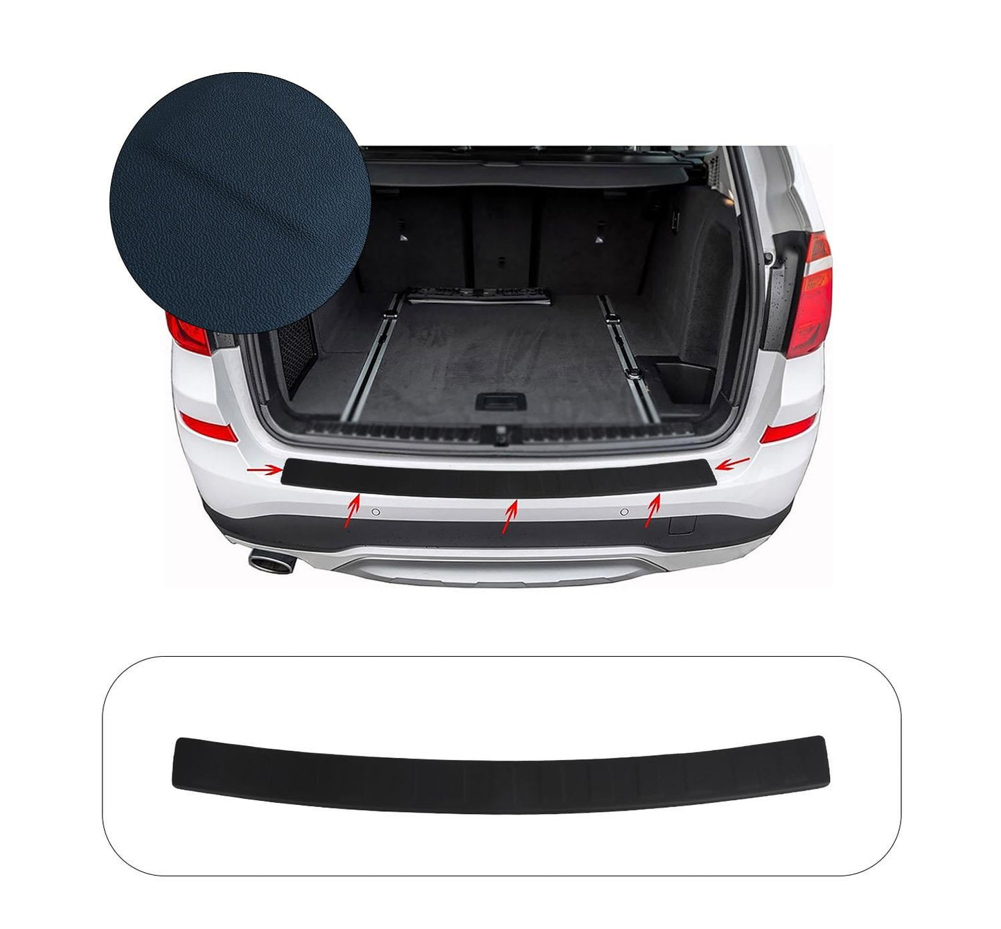 BMW X3 MK2 F25 SUV (2010-2017) Premium ABS Rear Bumper Protector Guard