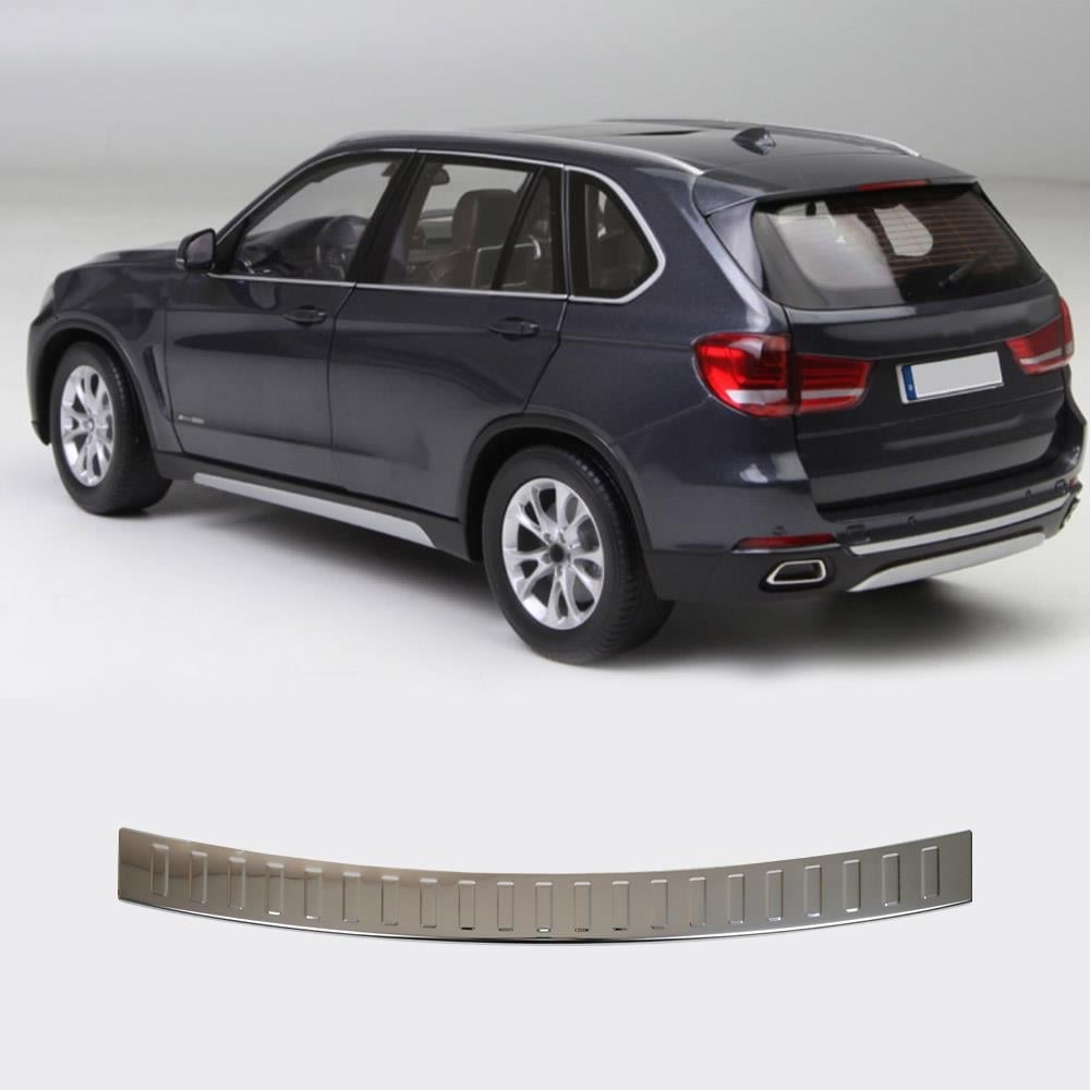BMW X5 F15 2013–2018 Rear Bumper Sill Cover – Polished Stainless Steel