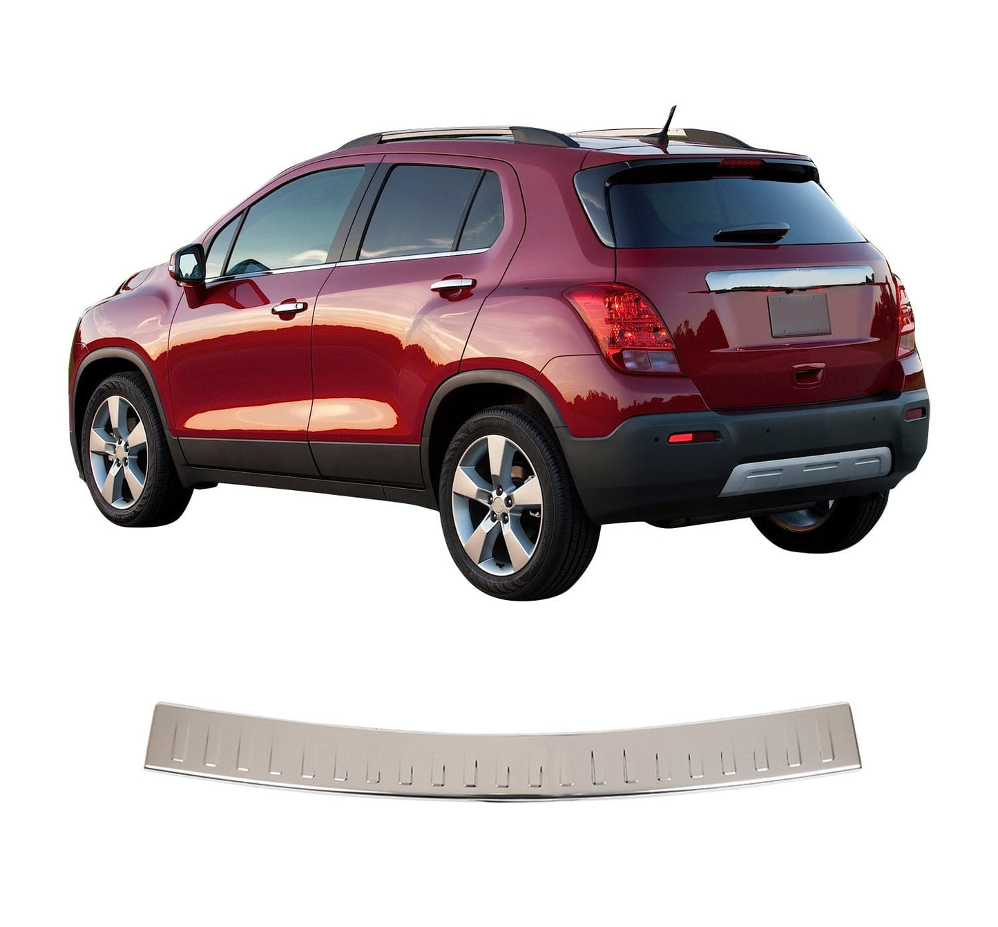 Chevrolet Trax 2013–2022 Rear Bumper Sill Cover – Polished Stainless Steel