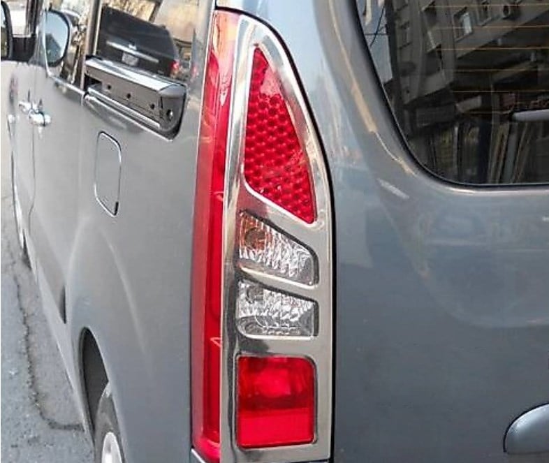 Citroen Berlingo II Facelift (2012-2018) Stainless Steel Chrome Tail Light Frames