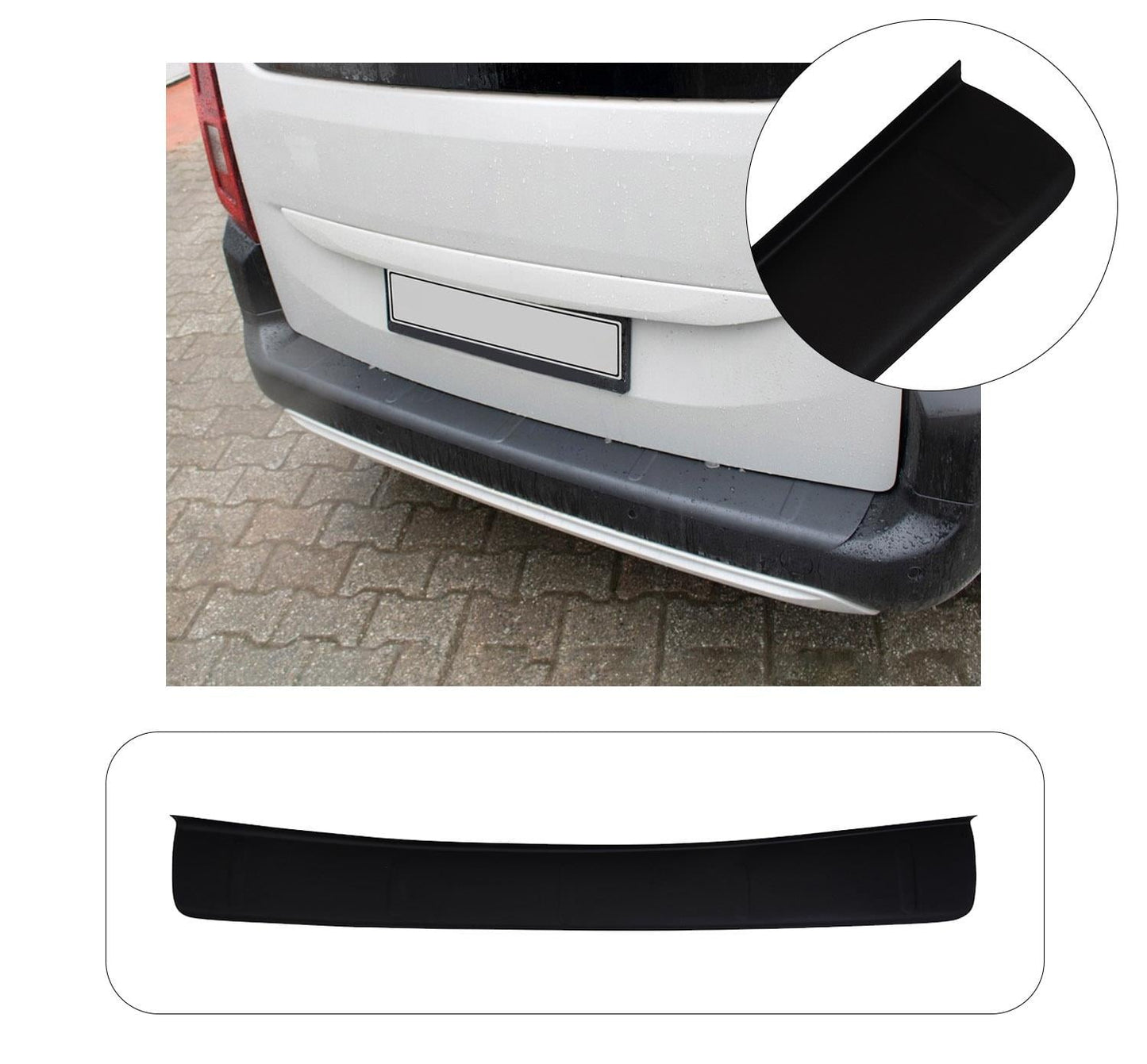 Citroen Berlingo (2010-2019) Heavy-Duty Wide ABS Rear Bumper Protector Guard