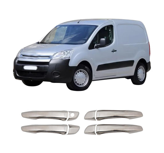 Citroen Berlingo III (2018-Present) Stainless Steel Chrome Door Handle Covers - 4 Doors