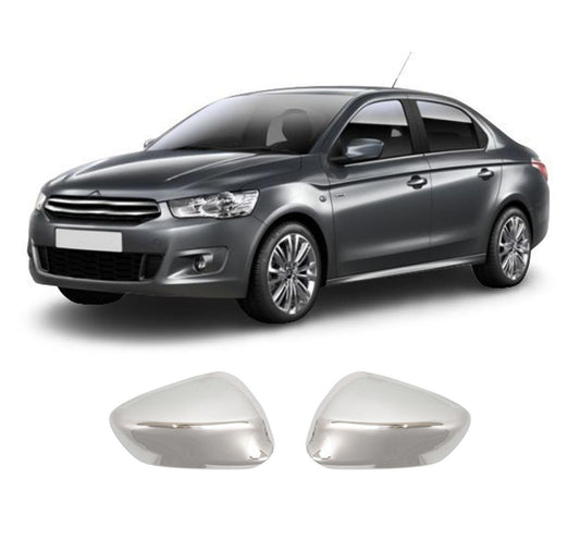 Citroen C-Elysee 2012+ Stainless Steel Side Mirror Cover Overlays