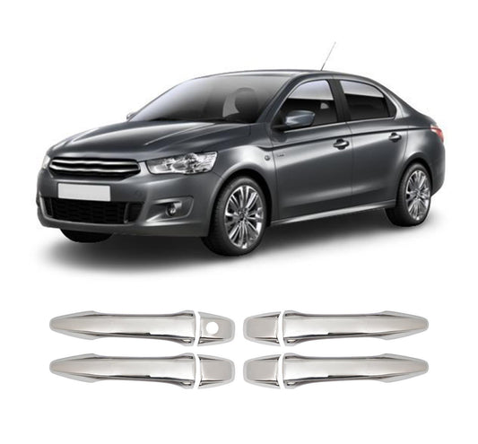 Citroen C-Elysée (2012-Present) Stainless Steel Chrome Door Handle Covers - 4 Doors