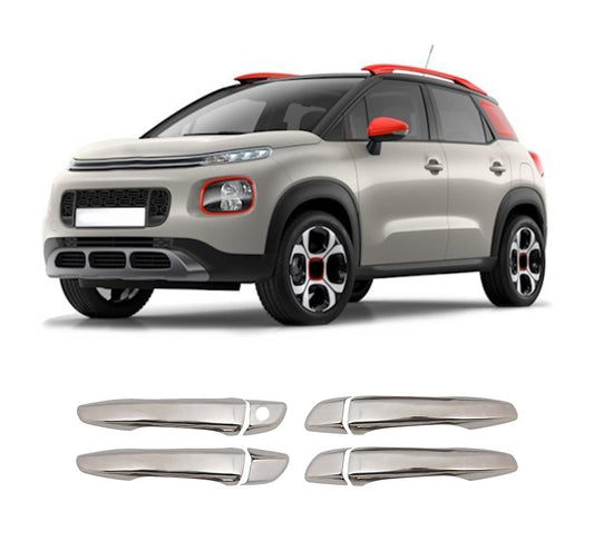 Citroen C3 Aircross (2017-Present) Stainless Steel Chrome Door Handle Covers - 4 Doors