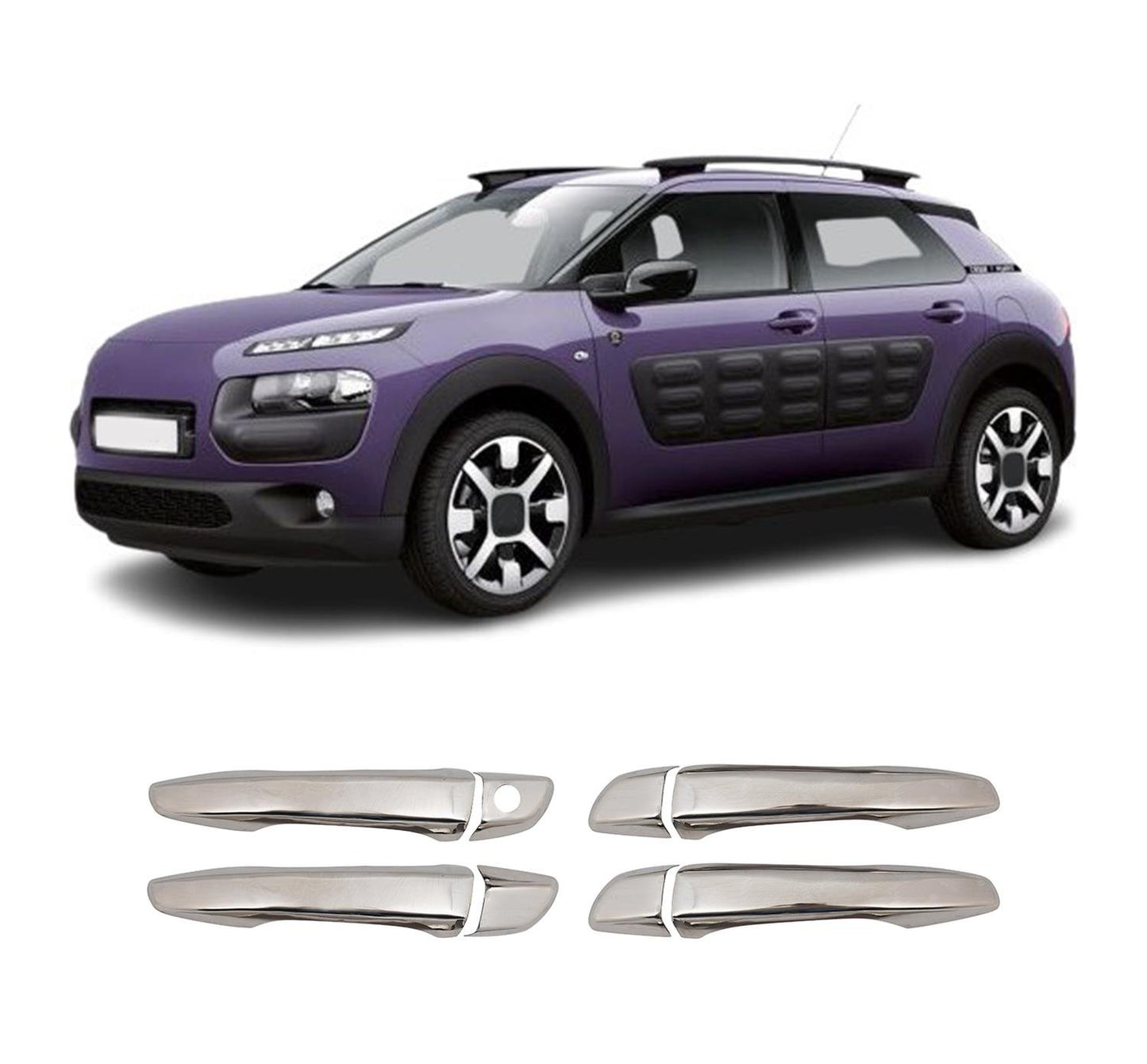 Citroen C4 Cactus (2014-2021) Stainless Steel Chrome Door Handle Covers - 4 Doors