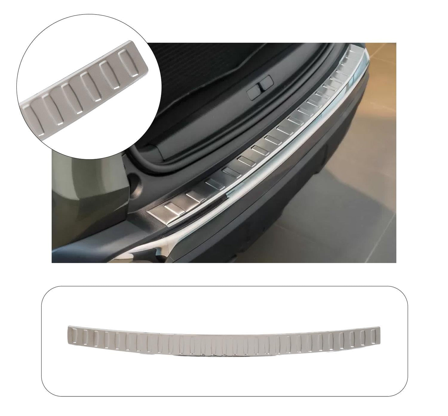 Citroën DS4 2011–2015 Rear Bumper Sill Cover – Polished Stainless Steel