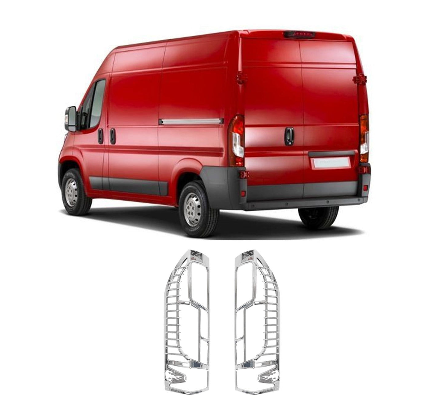 Citroen Jumper Facelift (2014-Present) Stainless Steel Chrome Tail Light Frames