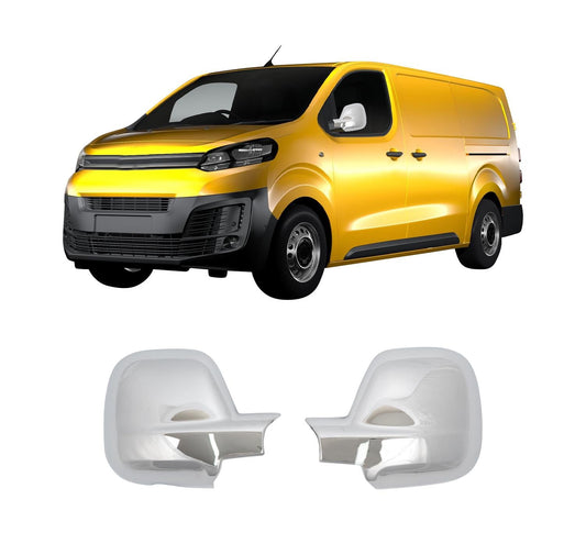 Citroen Jumpy III 2017 ABS chrome mirror cover overlay