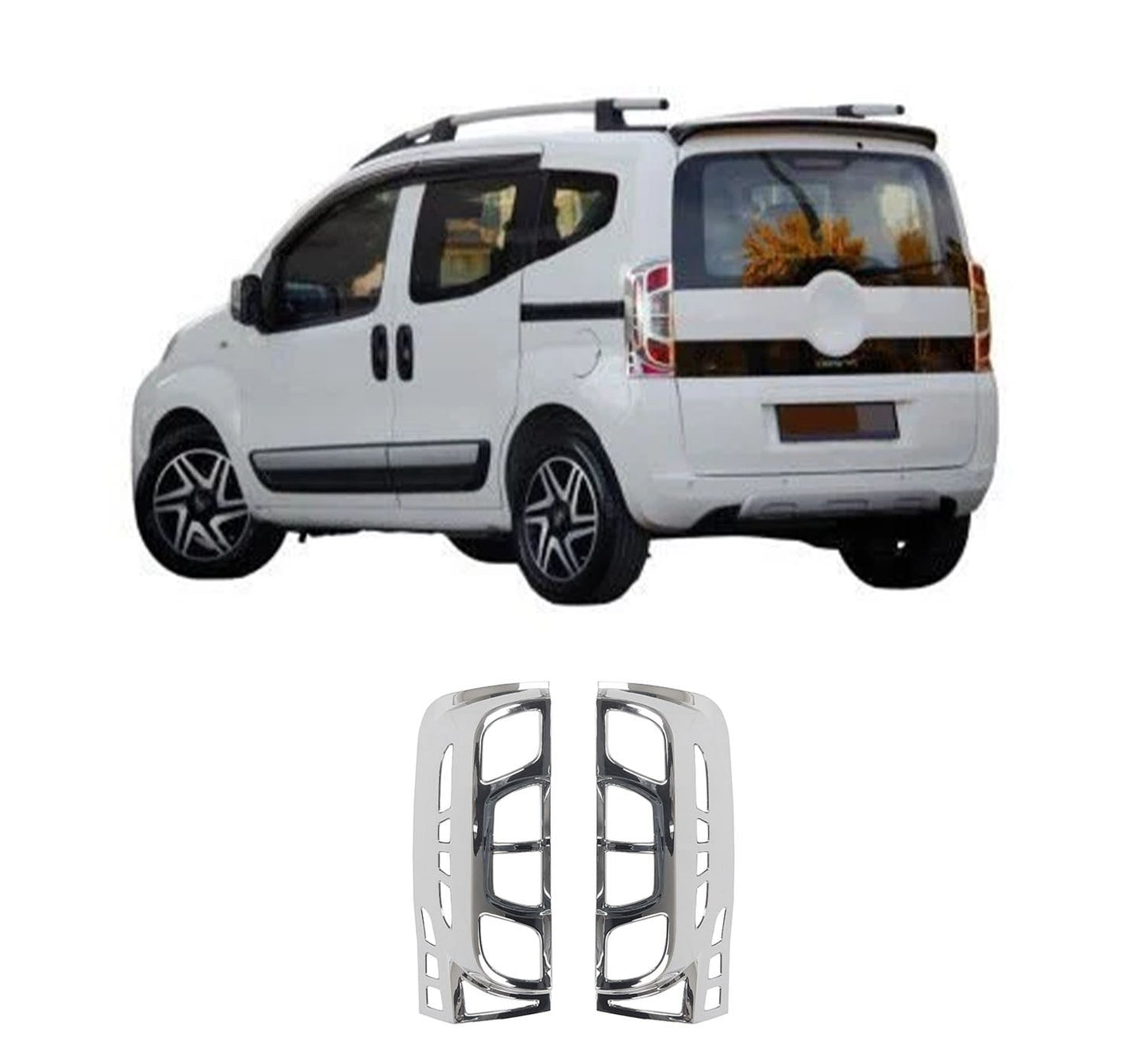 Citroen Nemo (2007-2016) Stainless Steel Chrome Tail Light Frames