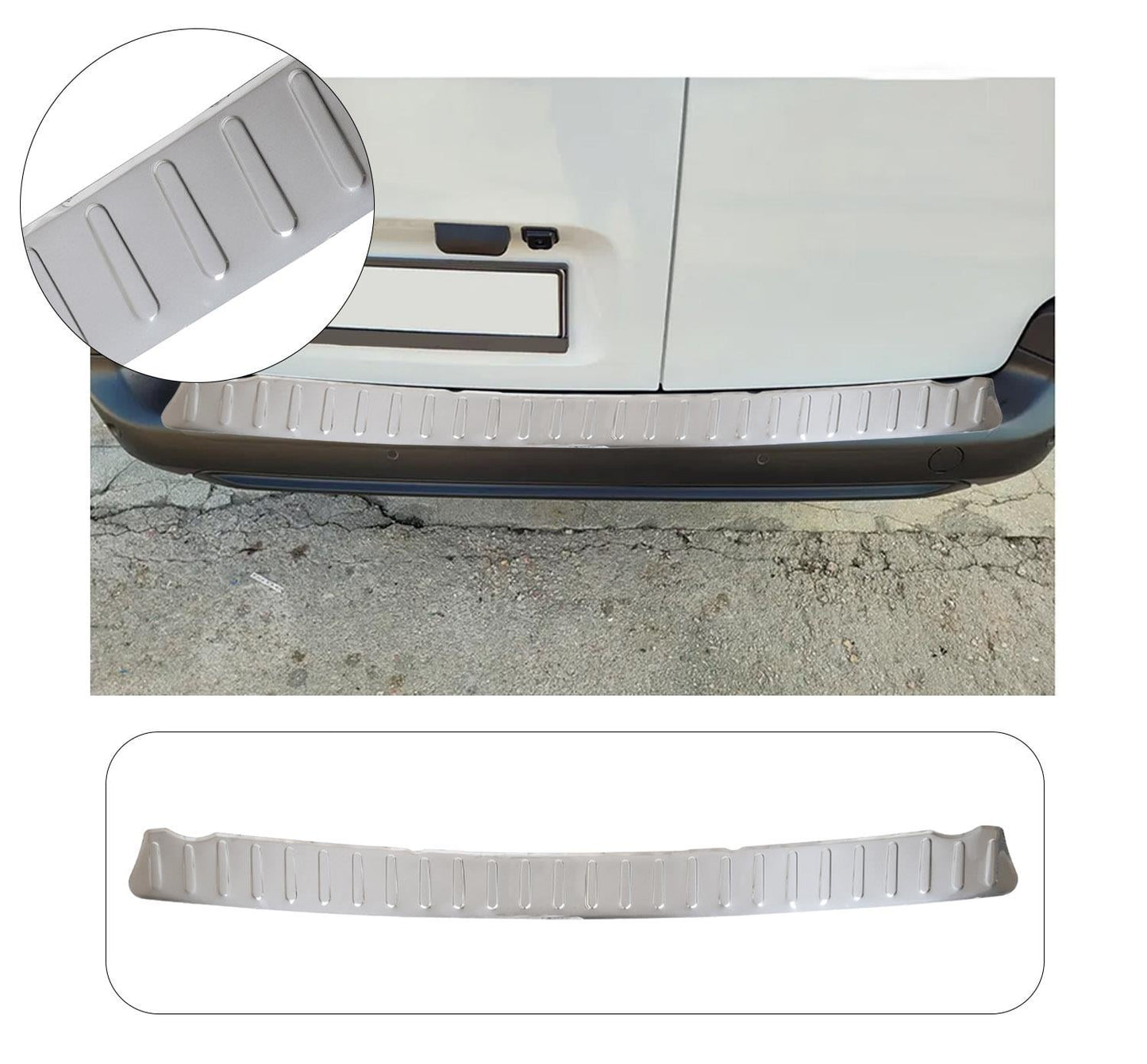 Citroën Nemo Van 2008–2016 Rear Bumper Sill Cover – Polished Stainless Steel