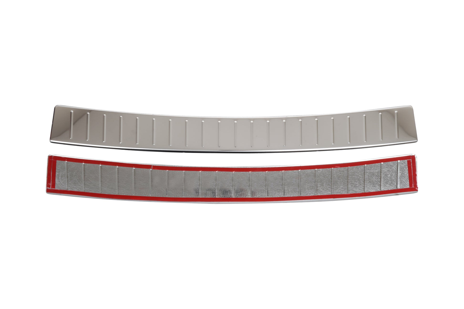 Polished stainless steel rear bumper sill cover with pre-applied adhesive backing for Citroën SpaceTourer