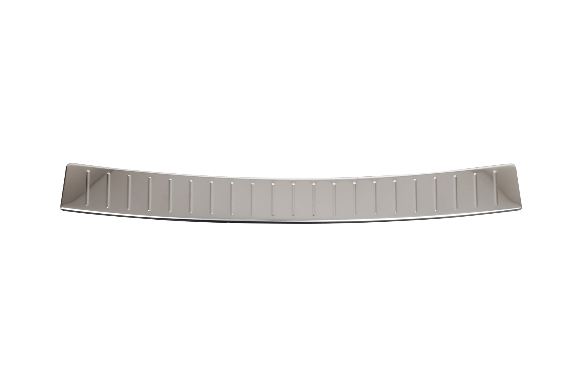Citroën SpaceTourer rear bumper sill cover in polished stainless steel with raised line detailing