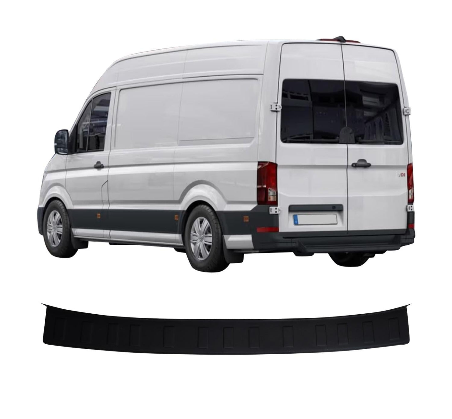Volkswagen Crafter (2018-Present) Heavy-Duty Wide ABS Rear Bumper Protector Guard