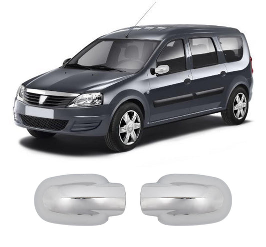 Dacia Logan 2004-2010 ABS chrome mirror cover overlay