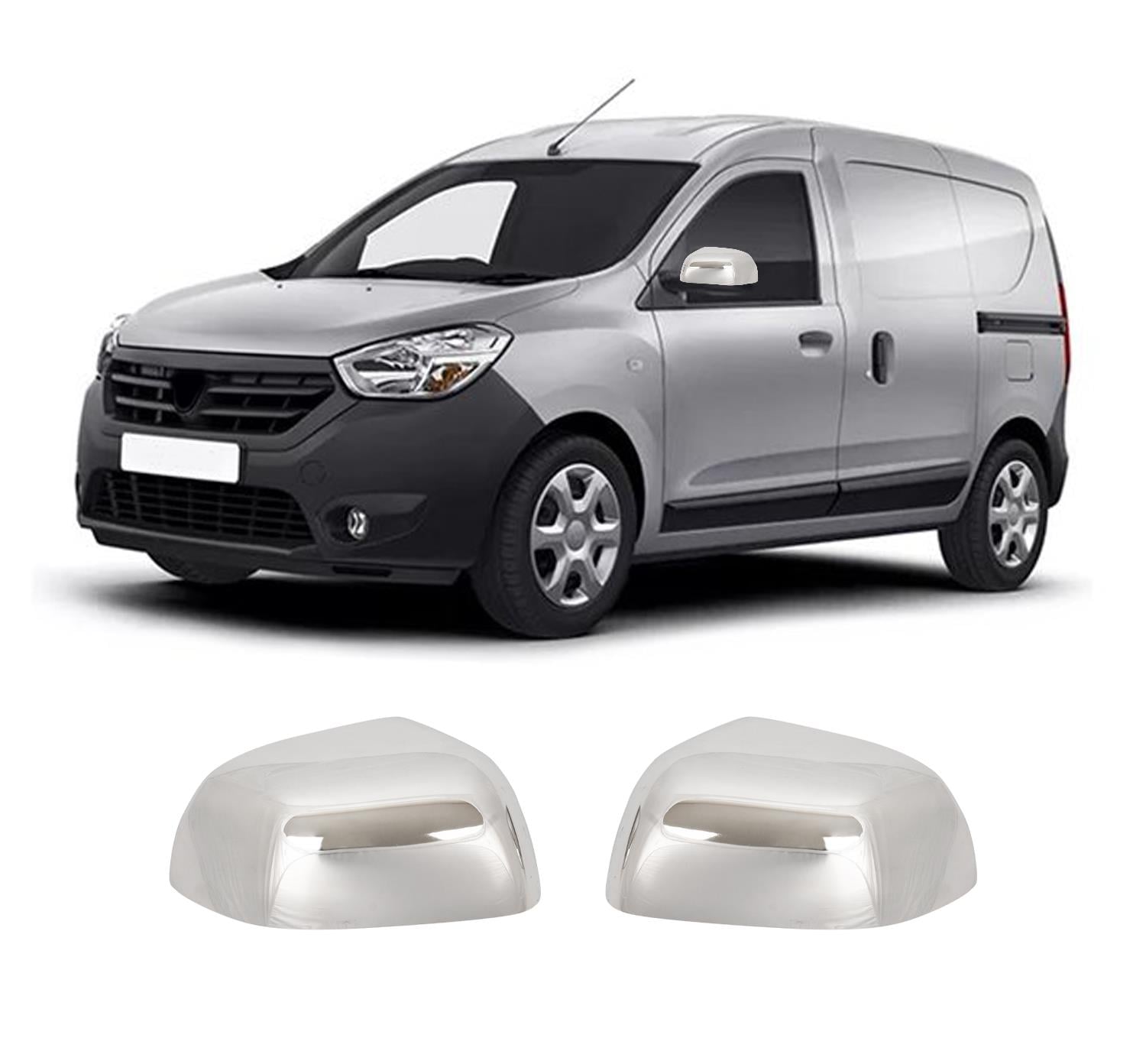 Dacia Dokker 2012-2021 stainless steel mirror cover overlay