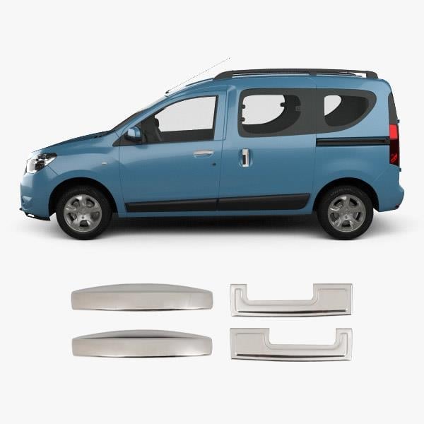 Dacia Dokker (2012-2021) Stainless Steel Chrome Door Handle Covers