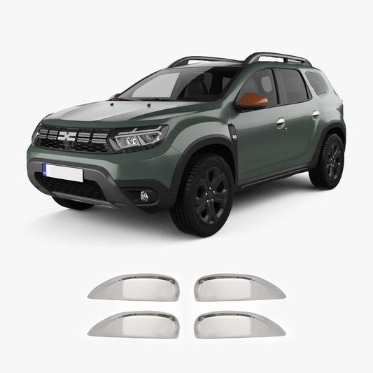 Dacia Duster II (2018-2024) Stainless Steel Chrome Door Handle Covers - 4 Doors