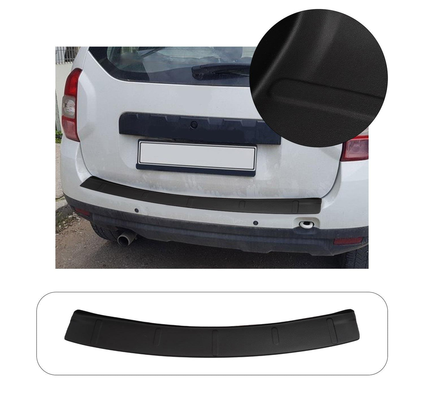 Dacia Duster (2010-2017) Heavy-Duty Wide ABS Rear Bumper Protector Guard