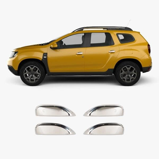 Dacia Duster (2018-Present) Stainless Steel Chrome Door Handle Covers - 4 Doors