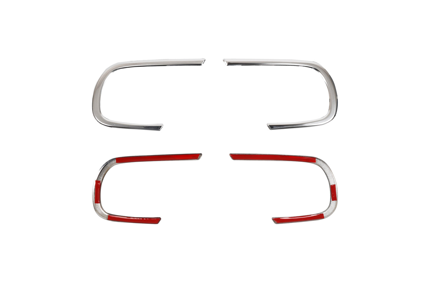 Dacia Duster (2018-Present) Stainless Steel Chrome Front Fog Light Trims - 2 Pieces