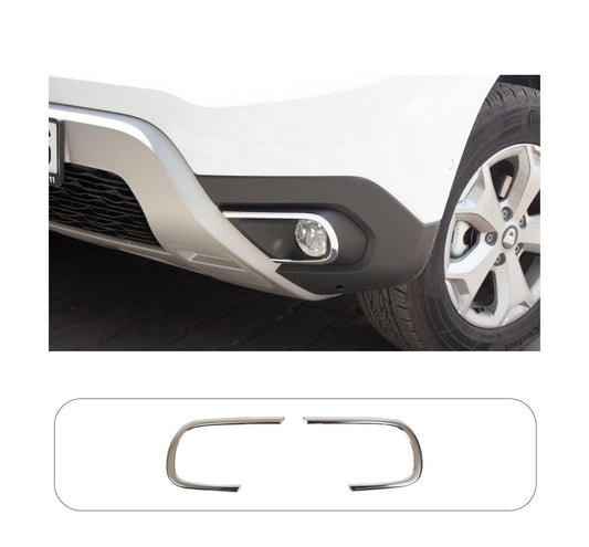 Dacia Duster (2018-Present) Stainless Steel Chrome Front Fog Light Trims - 2 Pieces
