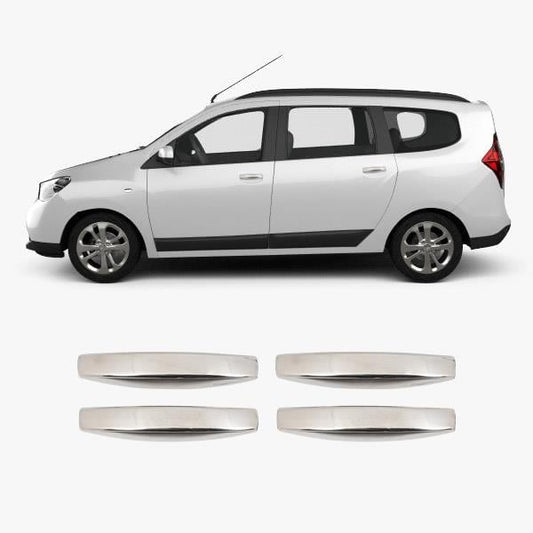 Dacia Lodgy (2012-2022) Stainless Steel Chrome Door Handle Covers - 4 Doors