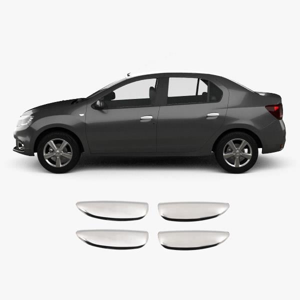 Dacia Logan (2005-2017) Stainless Steel Chrome Door Handle Covers - 4 Doors