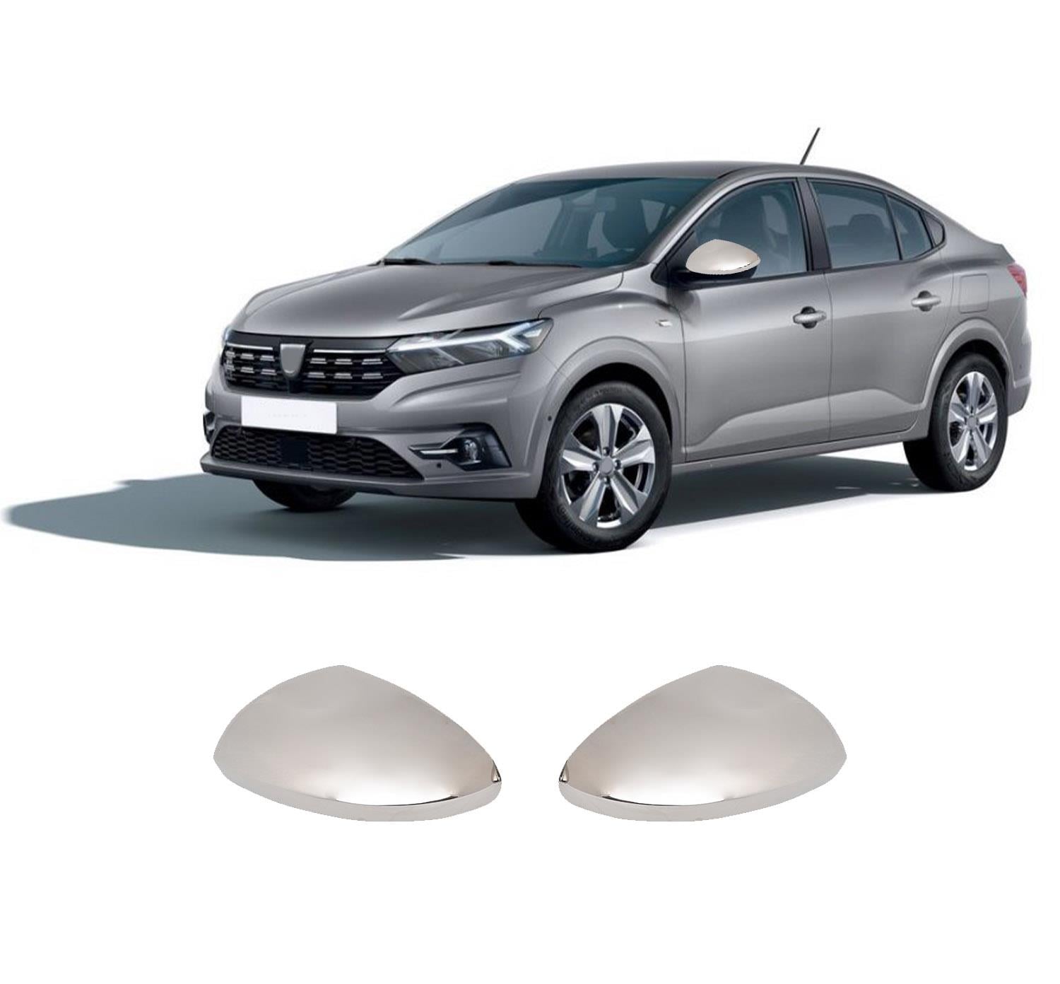 Dacia Logan 2021 stainless steel mirror cover overlay