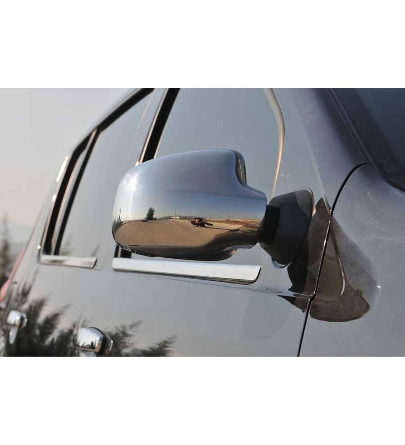 Chrome stainless steel side mirror covers for Dacia Logan MCV