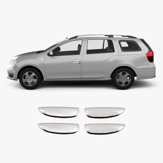 Dacia Logan MCV (2006-2013) Stainless Steel Chrome Door Handle Covers - 4 Doors