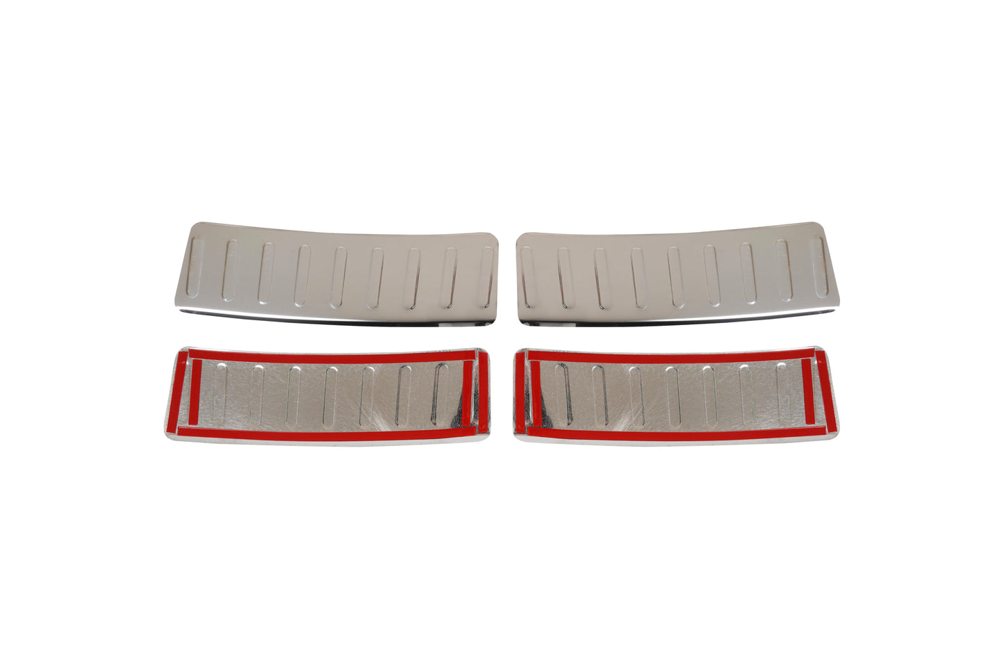 Front and adhesive backing views of Dacia Logan MCV II rear bumper sill cover