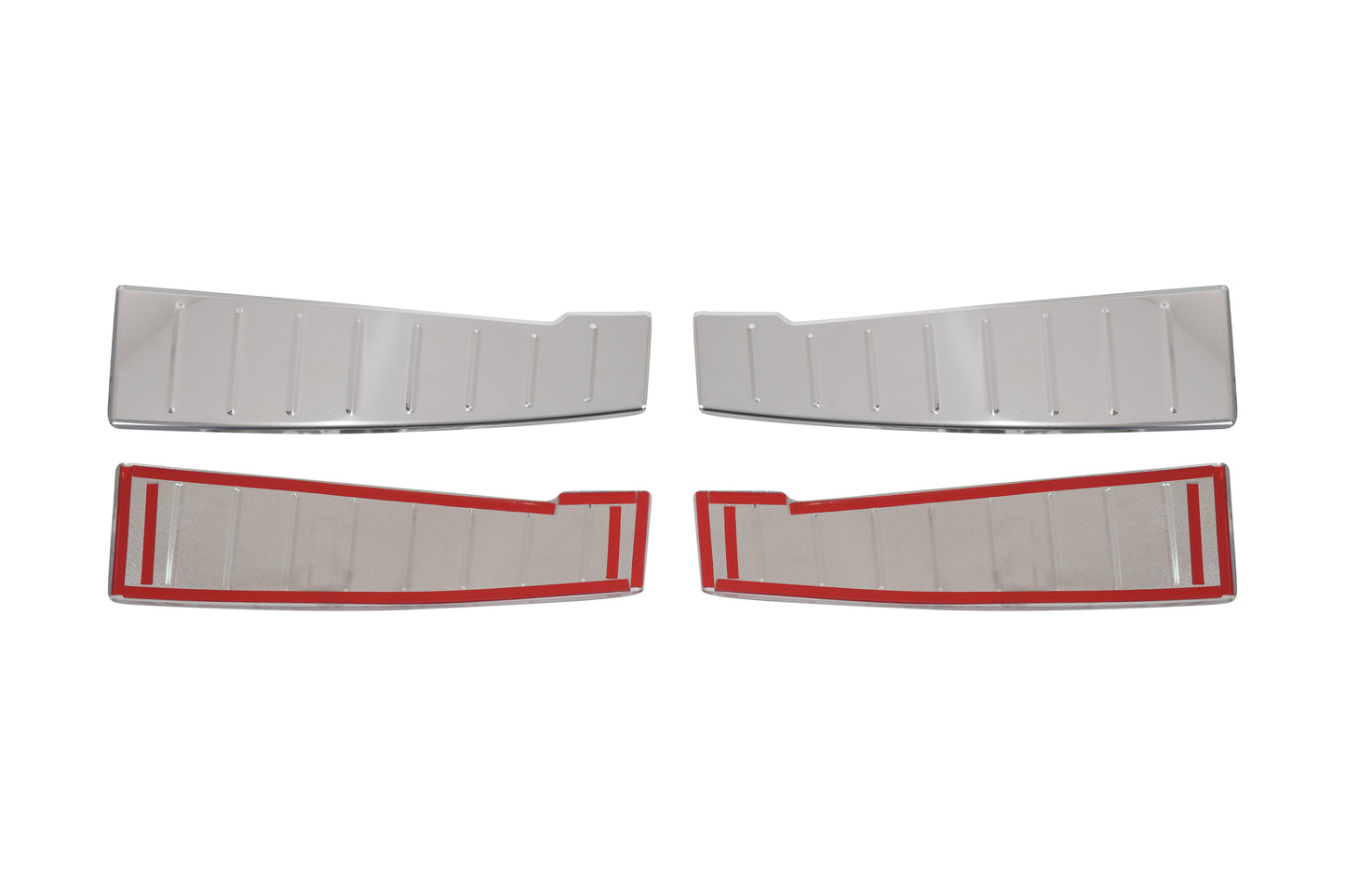 Dacia Sandero III 2021–2025 2-Piece Rear Bumper Sill Cover – Polished Stainless Steel