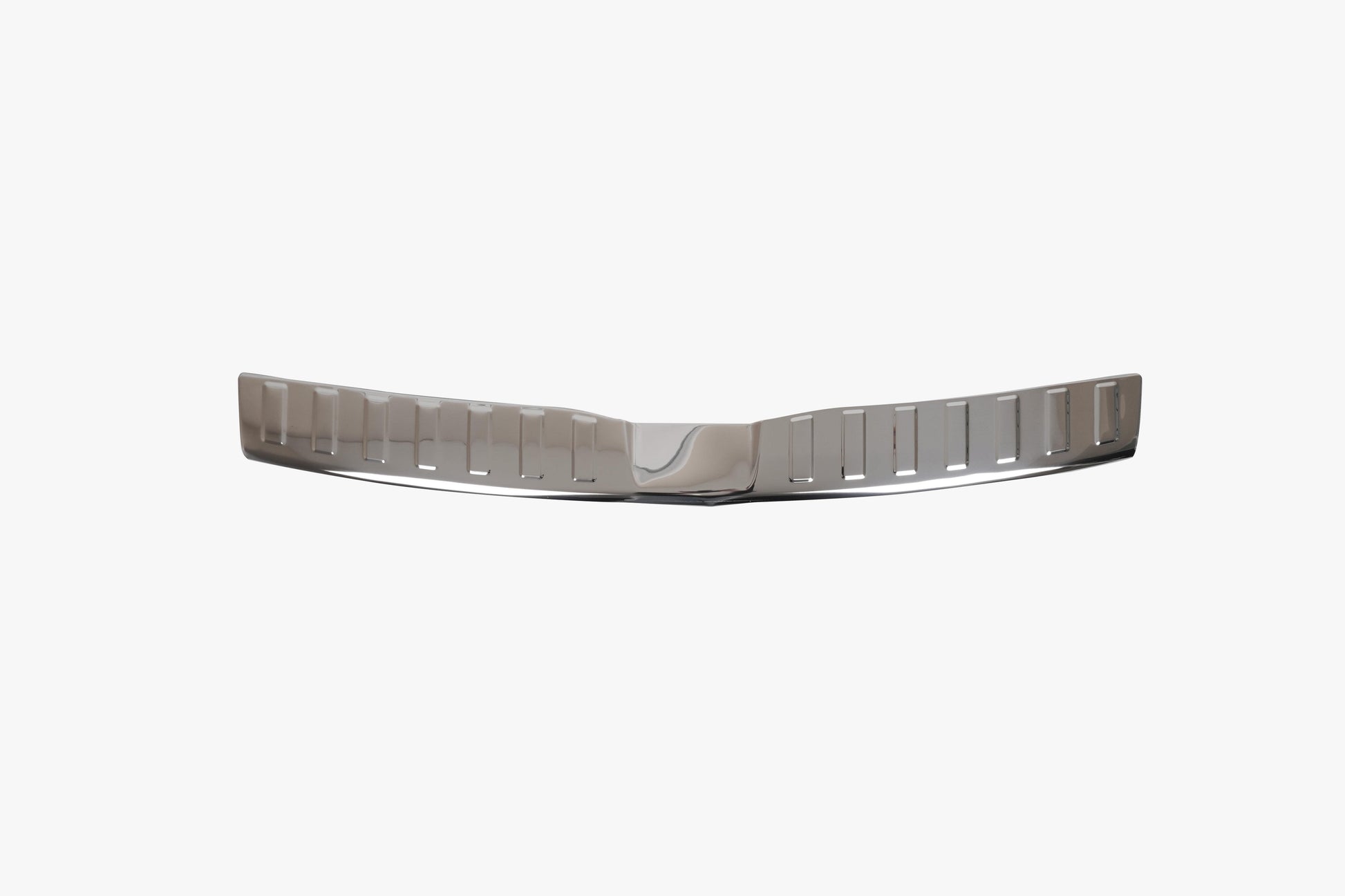 Rear view of Dacia Spring with stainless steel bumper loading edge protector