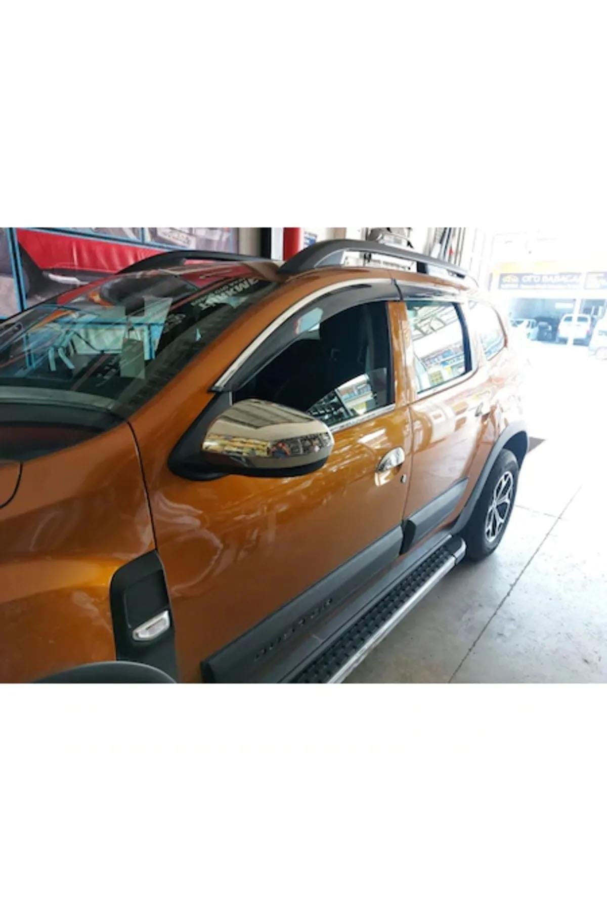 Chrome stainless steel side mirror covers for Dacia Duster